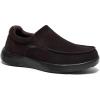 OrthoComfoot Men’s Orthopedic Slip On Loafers Walking Shoes with Arch Support: Suede Leather Dress Slip-Ons Loafers for Plantar Fasciitis, Comfortable Non-Slip Shoes for Foot and Heel Pain Relief(W3-coffee)