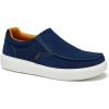 OrthoComfoot Men’s Orthopedic Slip-On Loafers Walking Shoes: Casual Arch Support Loafers for Plantar Fasciitis, Comfortable Orthotic Dress Shoes for Foot and Heel Pain Relief(W2-denim)