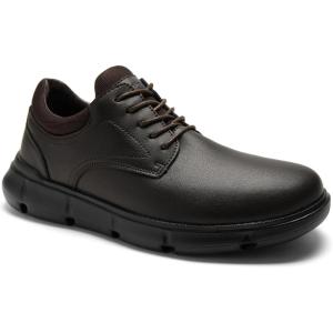 Mens Orthopedic Wide Business Leather Dress Shoes – Arch Support Plantar Fasciitis Classic Oxford – Comfortable Cap Toe Orthotics Patent Tuxedo Sneakers for Foot and Heel Pain Relief(Wk2-brown)