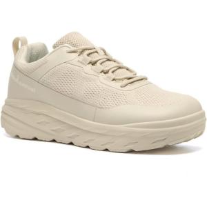 OrthoComfoot Men’s Orthopedic Diabetic Wide Walking Shoes: Comfortable Casual Arch Support Plantar Fasciitis Fashion Sneakers, Work Tennis Orthotic High Arch Swollen Feet Shoes for Foot Heel Pain(K2-beige)