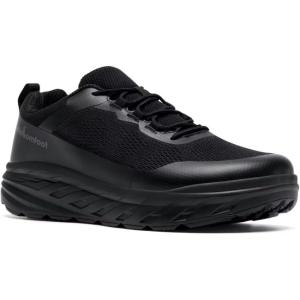 OrthoComfoot Men’s Orthopedic Diabetic Wide Walking Shoes: Comfortable Casual Arch Support Plantar Fasciitis Fashion Sneakers, Work Tennis Orthotic High Arch Swollen Feet Shoes for Foot Heel Pain(K1-black)