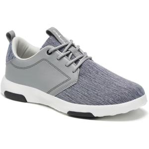 OrthoComfoot Men’s Orthopedic Fashion Sneakers with Arch Support: Comfortable Plantar Fasciitis Walking Shoes, Casual Breathable Flat Feet Shoes for Foot and Heel Pain Relief(W3-grey)