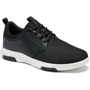 OrthoComfoot Men’s Orthopedic Fashion Sneakers with Arch Support: Comfortable Plantar Fasciitis Walking Shoes, Casual Breathable Flat Feet Shoes for Foot and Heel Pain Relief(W1-black)