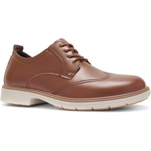 Orthopedic Business Leather Dress Shoes – Arch Support Plantar Fasciitis Formal Wingtip Oxford for Mens – Cap Toe Comfortable Orthotics Patent Tuxedo Sneakers for Foot and Heel Pain Relief(W2-brown)