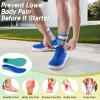 Men’s Orthopedic Diabetic Wide Running Shoes: Comfortable Arch Support Plantar Fasciitis Sports Shoes for Easy On/Off, High Arch Orthotic Swollen Tennis Fashion Sneakers for Foot and Heel Pain Relief(K2-dark Blue)
