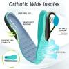 Men’s Orthopedic Diabetic Wide Running Shoes: Comfortable Arch Support Plantar Fasciitis Sports Sneakers, Casual Swollen Orthotic Work Tennis Walking Shoes for Ankle and Heel Pain Relief(K3-dark Blue)