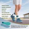 Men’s Orthopedic Diabetic Wide Running Shoes: Comfortable Arch Support Plantar Fasciitis Sports Sneakers, Casual Swollen Orthotic Work Tennis Walking Shoes for Ankle and Heel Pain Relief(K3-dark Blue)