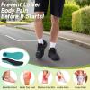 Men’s Orthopedic Diabetic Wide Walking Shoes: Wide Toe Box Comfortable Arch Support Plantar Fasciitis Running Sports Sneakers, Casual Flat Feet Swollen Feet Shoes for Foot and Heel Pain Relief(K1-black)
