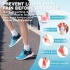 Men’s Orthopedic Road Running Shoes: Comfortable Casual Arch Support Plantar Fasciitis Orthotic Sport Sneakers, Supportive Athletic Tennis Working Walking Shoes for Foot Heel and Pain Relief(W3-blue)