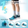 Men’s Orthopedic Road Running Shoes: Comfortable Casual Arch Support Plantar Fasciitis Orthotic Sport Sneakers, Supportive Athletic Tennis Working Walking Shoes for Foot Heel and Pain Relief(W3-blue)