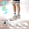 Men’s Orthopedic Road Running Shoes: Comfortable Casual Arch Support Plantar Fasciitis Orthotic Sport Sneakers, Supportive Athletic Tennis Working Walking Shoes for Foot Heel and Pain Relief(W2-beige)