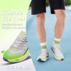 Men’s Orthopedic Road Running Shoes: Comfortable Casual Arch Supports Plantar Fasciitis Orthotic Sports Athletic Sneakers, Flat Feet High Arch Tennis Work Walking Shoes for Foot Heel and Pain Relief(W3-white Blue)