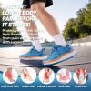Men’s Orthopedic Road Running Shoes: Comfortable Casual Arch Supports Plantar Fasciitis Orthotic Sports Athletic Sneakers, Flat Feet High Arch Tennis Work Walking Shoes for Foot Heel and Pain Relief(W2-blue)