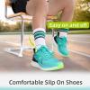 Men’s Orthopedic Road Running Shoes: Comfortable Casual Plantar Fasciitis Arch Support Athletic Sports Sneakers, Orthotic High Arch Cushion Tennis Gym Work Walking Shoes for Foot Heel Pain Relief(W3-lack Blue)