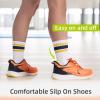Men’s Orthopedic Road Running Shoes: Comfortable Casual Plantar Fasciitis Arch Support Athletic Sports Sneakers, Orthotic High Arch Cushion Tennis Gym Work Walking Shoes for Foot Heel Pain Relief(W2-orange)