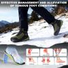 Men’s Orthopedic Wide Snow Boots: Comfortable Winter Diabetic Plantar Fasciitis Arch Support Warm Insulated Mid Ankle Boots, Orthotic Casual Waterproof Walking Hiking Shoes for Foot Heel Pain Relief(K1-green)