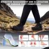 Men’s Orthopedic Wide Waterproof Hiking Boots: Comfortable Plantar Fasciitis Work Walking Running Trekking Shoes, Orthotic Non Slip Adventures Mid Ankle Support Trail Sneakers for Foot Pain Relief(K1-black)