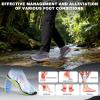 Men’s Orthopedic Wide Waterproof Hiking Boots: Comfortable Plantar Fasciitis Work Walking Running Trekking Shoes, Orthotic Non Slip Flat Feet Mid Ankle Support Trail Sneakers for Foot Pain Relief(K1-grey)