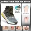 Men’s Orthopedic Wide Waterproof Hiking Boots: Comfortable Plantar Fasciitis Work Walking Running Trekking Shoes, Orthotic Non Slip Flat Feet Mid Ankle Support Trail Sneakers for Foot Pain Relief(K2-green)