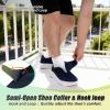 OrthoComfoot Men’s Orthopedic Diabetic Wide Walking Shoes: Comfortable Arch Support Plantar Fasciitis Orthotics Slip On Loafers, Hammer Toes Casual Hook and Loop Shoes for Foot and Heel Pain Relief(K2-dark Blue)