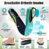 OrthoComfoot Men’s Orthopedic Diabetic Wide Walking Shoes: Comfortable Arch Support Plantar Fasciitis Orthotics Slip On Loafers, Hammer Toes Casual Hook and Loop Shoes for Foot and Heel Pain Relief(K2-dark Blue)