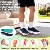 OrthoComfoot Men’s Orthopedic Diabetic Wide Walking Shoes: Comfortable Arch Support Plantar Fasciitis Orthotics Slip On Loafers, Hammer Toes Casual Hook and Loop Shoes for Foot and Heel Pain Relief(K2-dark Blue)