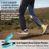 OrthoComfoot Men’s Orthopedic Wide Toe Plantar Fasciitis Shoes: Comfortable High Arch Support Trail Running Shoes for Walking & Hiking, Orthotic Tennis Sneakers Relief Flat Feet, Feet Pain(W2-blue Brown)