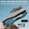 OrthoComfoot Men’s Wide Orthopedic Plantar Fasciitis Shoes: Comfortable High Arch Support Trail Running Shoes for Walking & Hiking, Orthotic Tennis Sneakers Relief Flat Feet, Feet Pain(W2-grey)