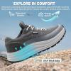 OrthoComfoot Men’s Wide Orthopedic Plantar Fasciitis Shoes: Comfortable High Arch Support Trail Running Shoes for Walking & Hiking, Orthotic Tennis Sneakers Relief Flat Feet, Feet Pain(W2-grey)