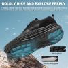 OrthoComfoot Men’s Wide Orthopedic Plantar Fasciitis Shoes: Comfortable High Arch Support Trail Running Shoes for Walking & Hiking, Orthotic Tennis Sneakers Relief Flat Feet, Feet Pain(W1-black)