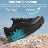 OrthoComfoot Men’s Wide Orthopedic Plantar Fasciitis Shoes: Comfortable High Arch Support Trail Running Shoes for Walking & Hiking, Orthotic Tennis Sneakers Relief Flat Feet, Feet Pain(W1-black)