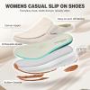 OrthoComfoot Women’s Orthopedic Slip-On Loafers Walking Shoes: Comfortable Arch Suppor Slippers for Plantar Fasciitis, Casual Soft Orthotic Shoes for Foot and Heel Pain Relief(W3-beige)