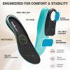 OrthoComfoot Women’s Orthopedic Slip-On Loafers Walking Shoes: Comfortable Arch Suppor Slippers for Plantar Fasciitis, Casual Soft Orthotic Shoes for Foot and Heel Pain Relief(W1-black)
