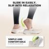 OrthoComfoot Women’s Orthopedic Slip-On Loafers Walking Shoes: Comfortable Arch Suppor Slippers for Plantar Fasciitis, Casual Soft Orthotic Shoes for Foot and Heel Pain Relief(W3-beige)