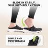 OrthoComfoot Women’s Orthopedic Slip-On Loafers Walking Shoes: Comfortable Arch Suppor Slippers for Plantar Fasciitis, Casual Soft Orthotic Shoes for Foot and Heel Pain Relief(W1-black)