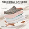 OrthoComfoot Women’s Orthopedic Slip-On Loafers Walking Shoes: Comfortable Arch Suppor Slippers for Plantar Fasciitis, Casual Soft Orthotic Shoes for Foot and Heel Pain Relief(W2-rainbow Pink)
