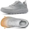 Men’s Orthopedic Diabetic Wide Running Shoes: Comfortable Arch Support Plantar Fasciitis Sports Sneakers, Casual Swollen Orthotic Work Tennis Walking Shoes for Ankle and Heel Pain Relief(K2-gray)