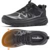 Men’s Orthopedic Diabetic Wide Running Shoes: Comfortable Casual Arch Support Plantar Fasciitis Sports Sneakers, High Arch Swollen Outdoor Work Tennis Walking Shoes for Foot and Heel Pain Relief(K1-black)