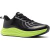 Men’s Orthopedic Road Running Shoes: Comfortable Casual Arch Supports Plantar Fasciitis Orthotic Slip On/Off Sport Sneakers, Flat Feet High Arch Tennis Work Walking Shoes for Foot Heel and Pain Relief(W1-black)