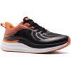 Men’s Orthopedic Road Running Shoes: Comfortable Casual Arch Supports Plantar Fasciitis Orthotic Slip On/Off Sport Sneakers, Flat Feet High Arch Tennis Work Walking Shoes for Foot Heel and Pain Relief(W2-orange Black)