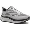 Men’s Orthopedic Wide Trail Running Shoes: Comfortable Casual Arch Support Plantar Fasciitis Orthotic Trekking Walking Exercise Shoes, Flat Feet Sport Training Sneakers for Foot and Heel Pain Relief(W2-grey)