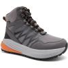 Men’s Orthopedic Wide Waterproof Hiking Boots: Comfortable Plantar Fasciitis Work Walking Running Trekking Shoes, Orthotic Non Slip Flat Feet Mid Ankle Support Trail Sneakers for Foot Pain Relief(K1-grey)