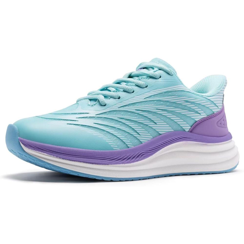 imageWomens Orthopedic Road Running Shoes Comfortable Arch Support Plantar Fasciitis Orthotic Slip OnOff Sports Sneakers Casual Standing Flat Feet Tennis Walking Shoes for Foot Heel and Pain ReliefW2mint