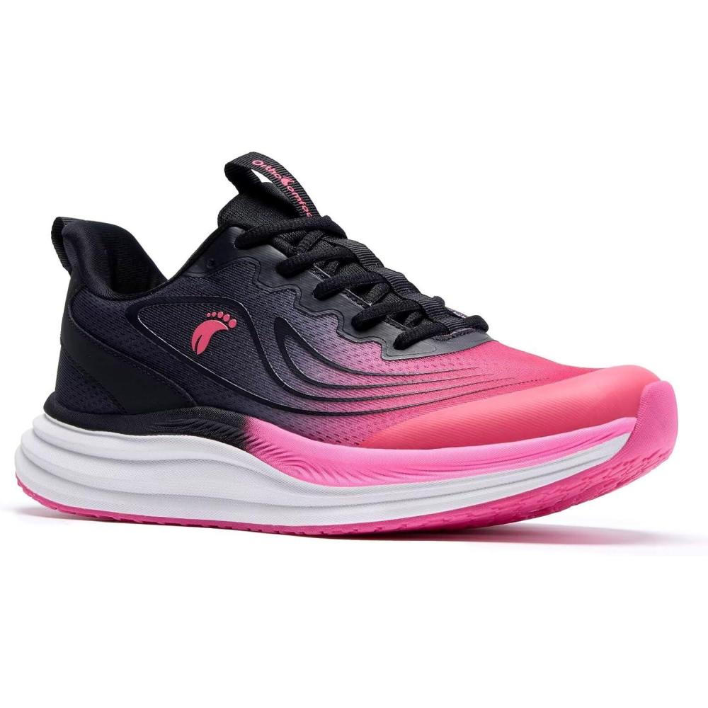imageWomens Orthopedic Road Running Shoes Comfortable Arch Support Plantar Fasciitis Sports Sneakers Casual Orthotic High Arch Flat Feet Tennis Work Walking Shoes for Foot Heel and Pain ReliefW3rose