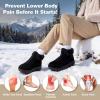Women’s Orthopedic Diabetic Wide Winter Ankle Boots: Comfortable Arch Support Plantar Fasciitis Warm Mid Snow Boots, Orthotic Casual Leather Dress Oxofrds Walking Shoes for Foot and Heel Pain(K1-black)
