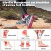 Women’s Orthopedic Mid Trekking Hiking Boots: Comfortable Plantar Fasciitis Ankle Support Workout Walking Running Shoes, Orthotic Work Sport Waterproof Trail Sneakers for Feet and Heel Pain Relief(W2-grey)