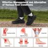 Women’s Orthopedic Wide Sport Walking Shoes: Plantar Fasciitis Neuropathy Arch Support Diabetic Pain Relief Trail Sneakers, Hiking Metatarsal Workout Training Waterproof Running Shoes Black Size 7