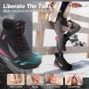 Women’s Orthopedic Winter Snow Boots: Wide Comfortable Diabetic Plantar Fasciitis Arch Support Waterproof Insulated Mid Hiking Boots, Casual Orthotic Warm Leather Walking Shoes for Feet Heel and Pain(K1-black)