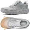 Women’s Orthopedic Diabetic Wide Running Shoes: Comfortable Casual Arch Support Plantar Fasciitis Sports Sneakers, Orthotic Swollen Feet Work Tennis Walking Shoes for Ankle and Heel Pain Relief(K2-gray)