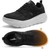 Women’s Orthopedic Diabetic Wide Toe Box Walking Shoes: Comfortable Arch Support Plantar Fasciitis Orthotic Swollen Sneakers, Casual Flat Feet Tennis Walking Shoes for Foot Heel and Pain Relief(K1-black)